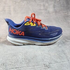 Hoka One One Shoes Mens 8 Blue Clifton 9 Sneakers Running 1127895 BBDGB